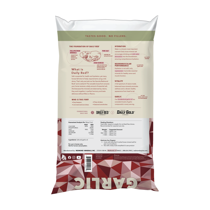 Daily Red® Crushed™ Garlic - Mineral Supplement for Horses