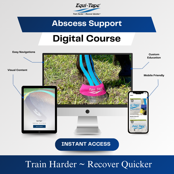 Equi-Tape®'s Practical Solutions ALA Carte application video for horses with hoof abscesses. 