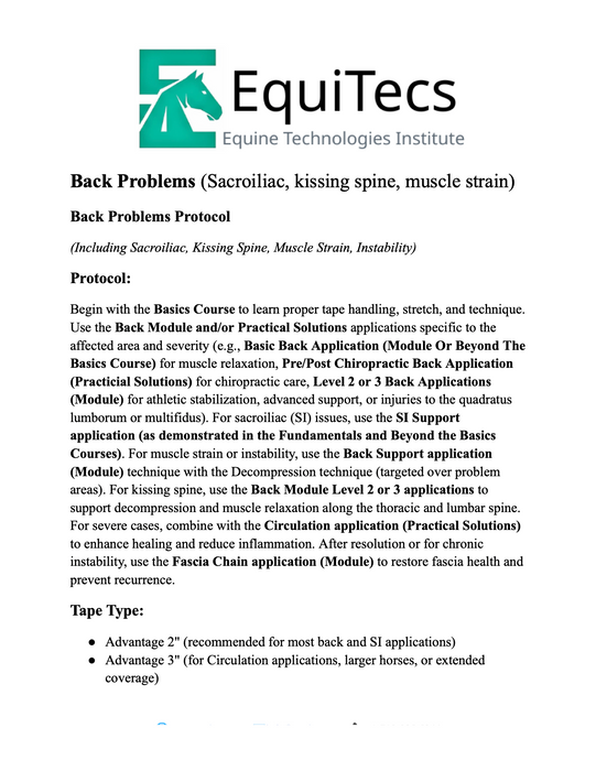 Back Problems Protocol