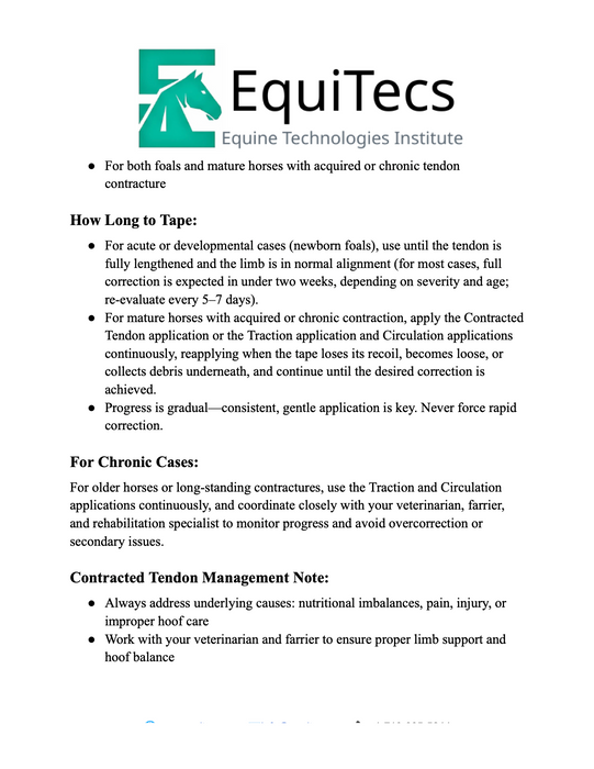 Contracted Tendon Protocol