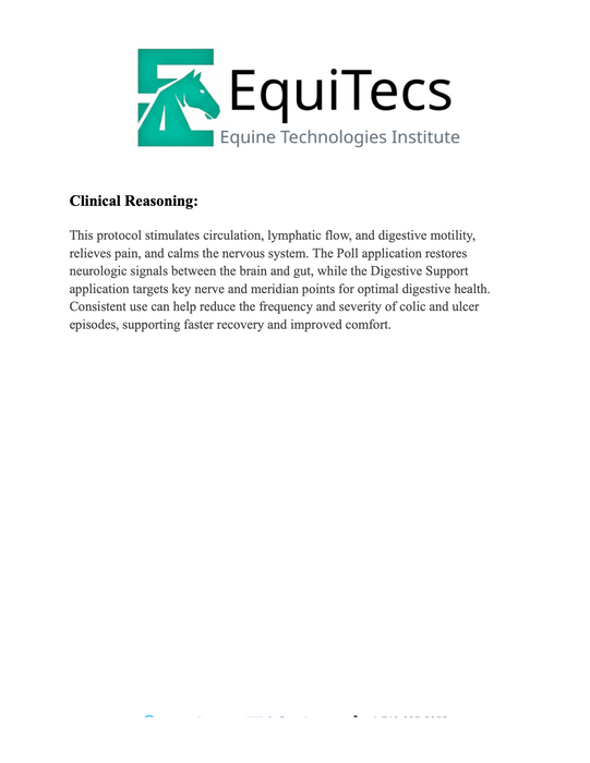 Digestive/Colic & Gastric Ulcer Support Protocol