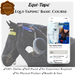 Advertisement for Equi-Tape Equi-Taping Basic Course with a horse and smartphone displaying course content.
