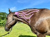 Equi-Tape® Fascia Application Level 2 - The fascia wave. Use this application for muscle fascia. Designed to keep muscles and the fascia around them adhesion and restriction free. Equine kinesiology taping.