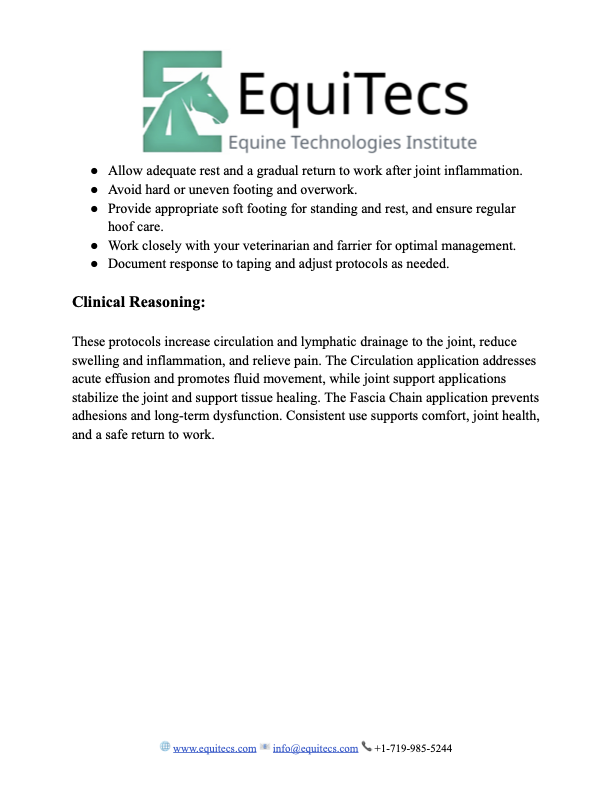 Joint Inflammation/Synovitis Protocol