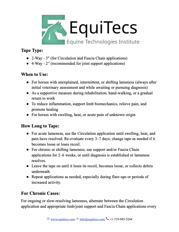 Lameness (General/Undiagnosed) Protocol