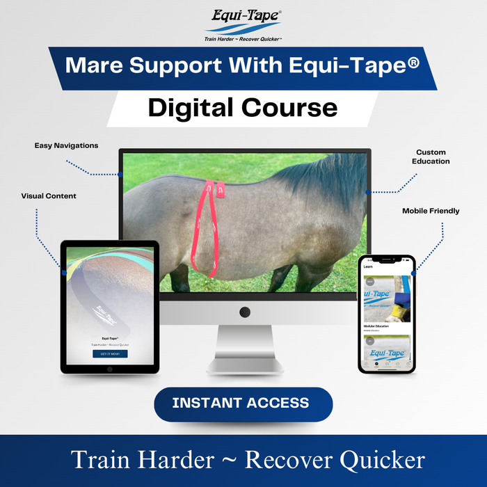 Equi-Tape®'s Practical Solutions ALA Carte application video for mares struggling with irritability caused by hormones. 
