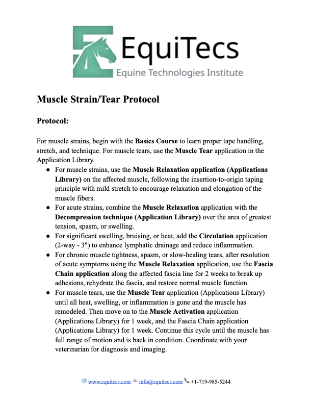 Muscle Strain/Tear Signature Bundle