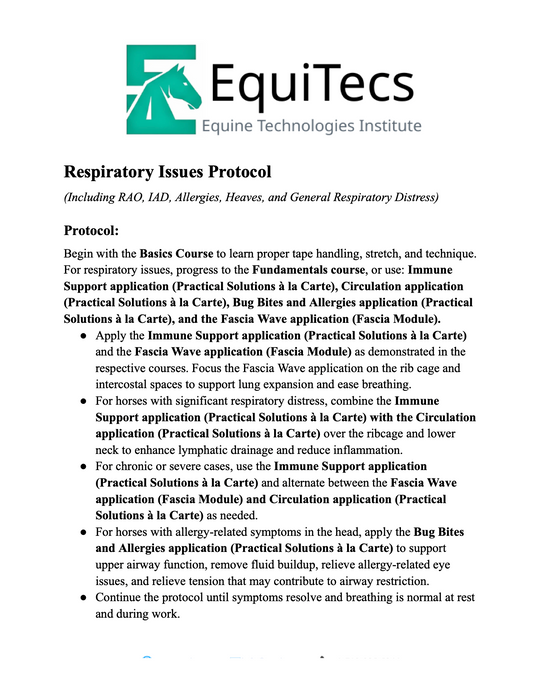 Respiratory Issues Protocol