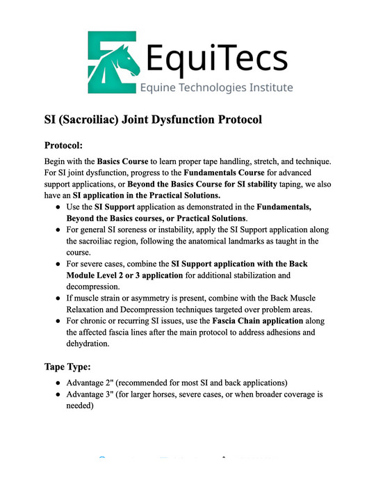 SI (Sacroiliac) Joint Dysfunction Protocol