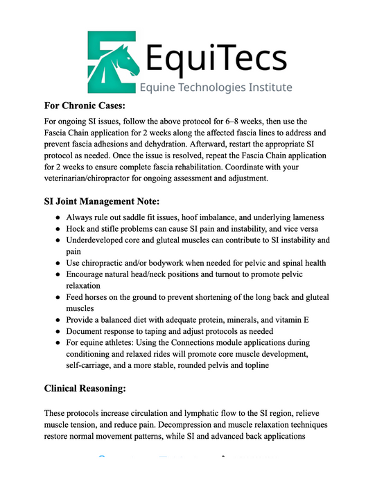 SI (Sacroiliac) Joint Dysfunction Protocol