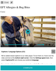Drug-free equine cold and allergy relief using EquiTecs functional taping for eye irritation and sinus swelling.