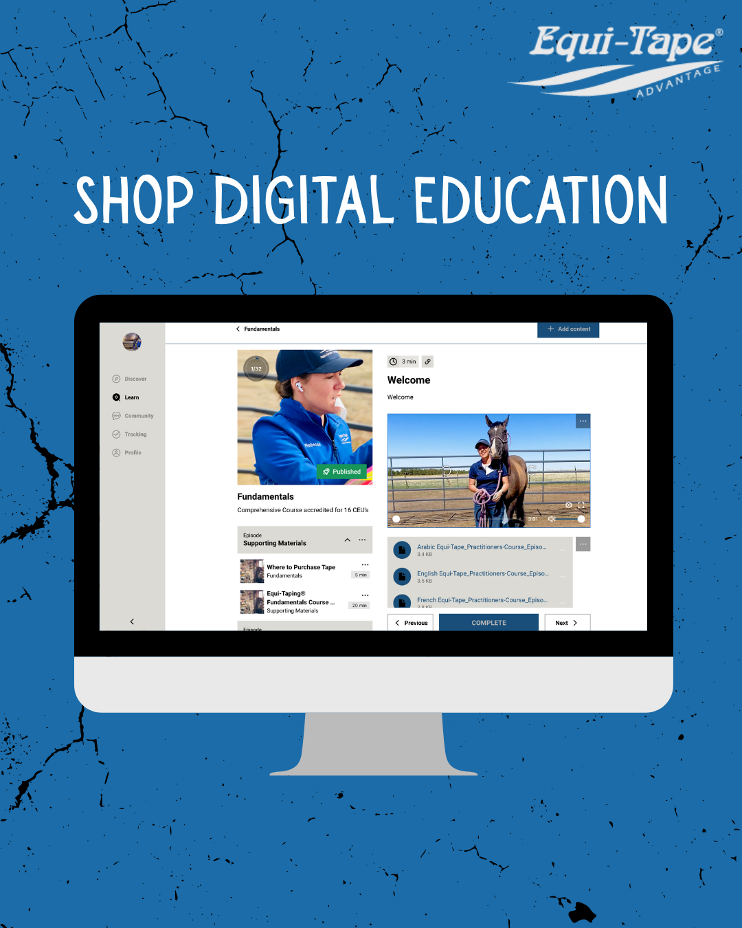 Shop Equi-Taping® digital education worldwide at www.equi-tape.com