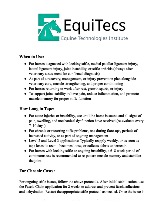 Stifle Problems Protocol