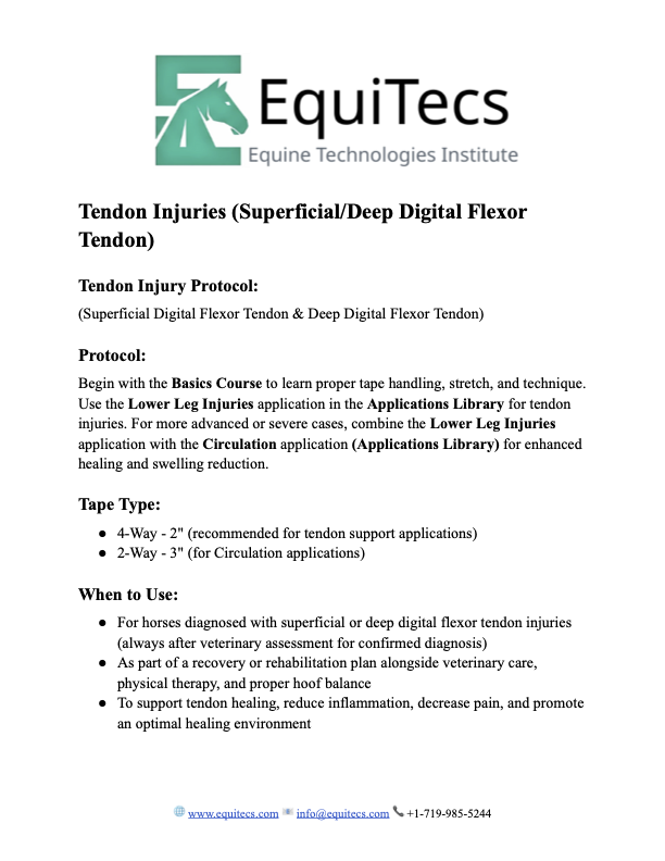 Superficial & Deep Digital Flexor Tendon Signature Bundle