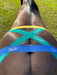 Equi-Tape® Application for sacroiliac issue. Use this application to reduce deep inflammation decreasing pain, stabilize the SI joints, and provide support.  