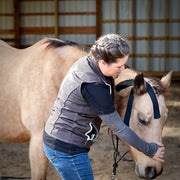 OIO Biomechanics application for the horses poll and TMJ. RebeccaHaddock teaching during the OIO Biomechanics Course.