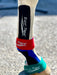 Equi-Tape® equine kinesiology taping application for - Collateral Ligament Support: Specialized taping for collateral ligament rehab—supports healing while allowing normal movement. 