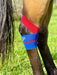 Equi-Tape Application of equine kinesiology tape for horse's hock. Use this application to support and stabilize the hock after surgery, joint injections, injuries and dysfunctions like bone spavi, thoroughpin, capped hocks, sprains, tears, inflammation, swelling and more. Equi-Tape is clinically prove to help hock, no side effects, no active ingredient, safe for you and your horse. 